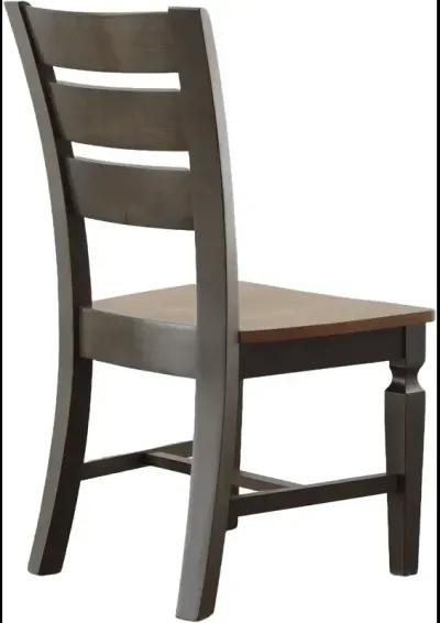 Ladderback Chair in Hickory & Coal