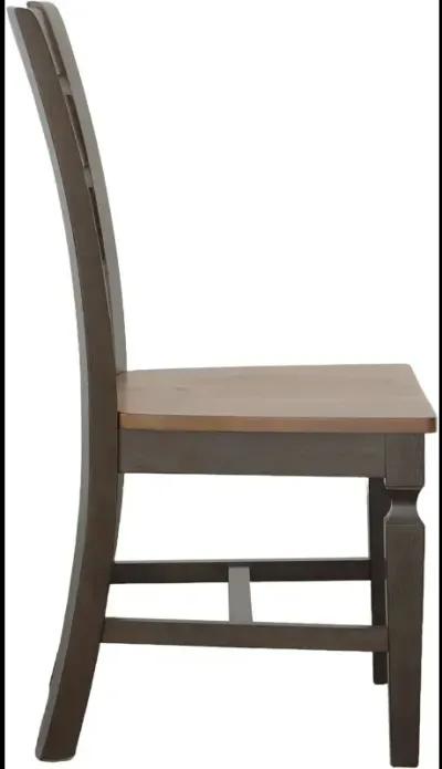 Ladderback Chair in Hickory & Coal