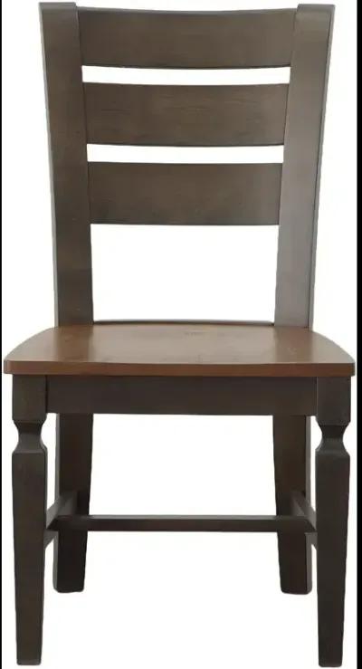 Ladderback Chair in Hickory & Coal