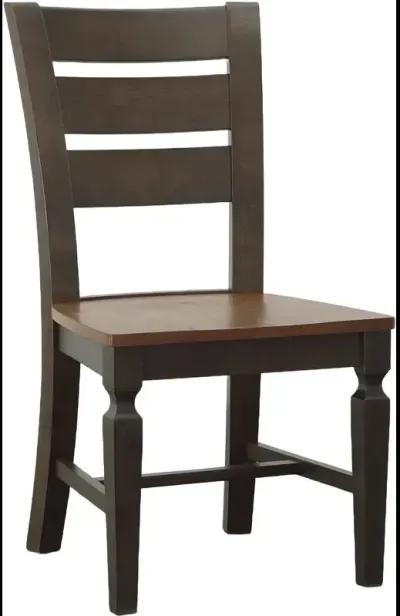 Ladderback Chair in Hickory & Coal