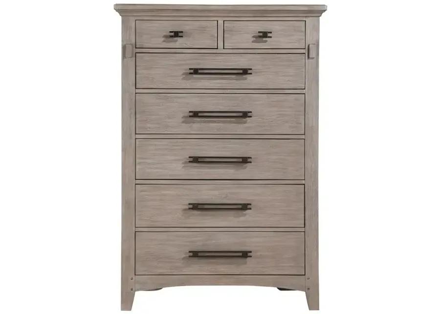 Mission Oak Chest - Taupe