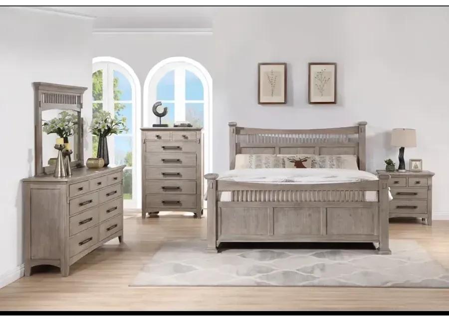 Mission Oak Chest - Taupe