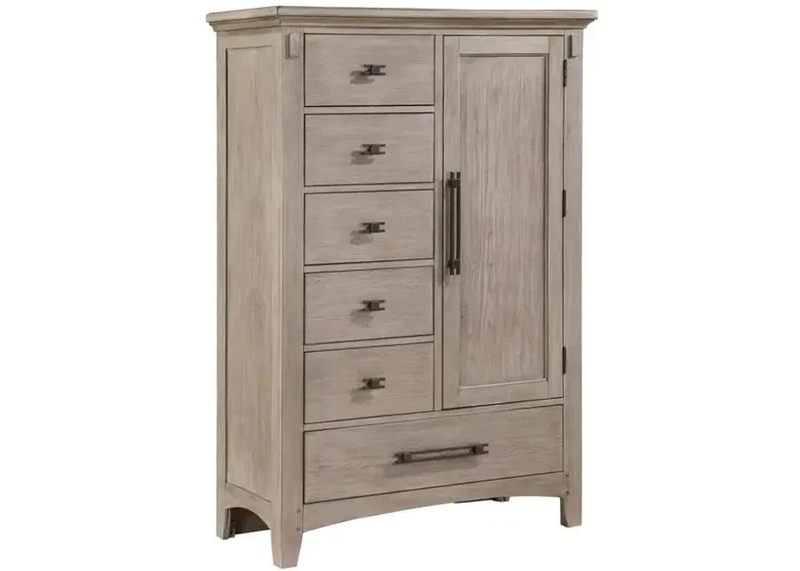 Mission Oak Door Chest - Taupe