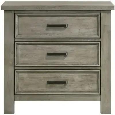 Sullivan 3 Drawer Nightstand  - Drift Grey