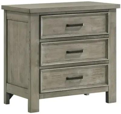 Sullivan 3 Drawer Nightstand  - Drift Grey