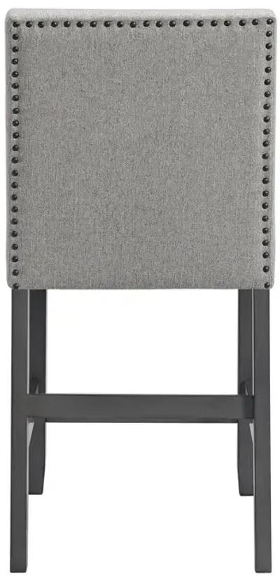 Seneca Counter Side Chair with Grey Fabric - Grey