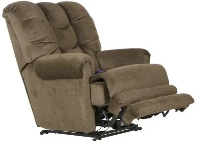 Malone Power Lay Flat Recliner - Truffle