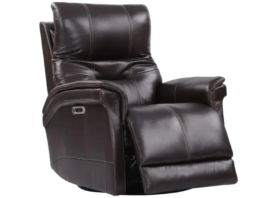 Carnegie Verona Coffee Power Cordless Swivel Glider Recliner