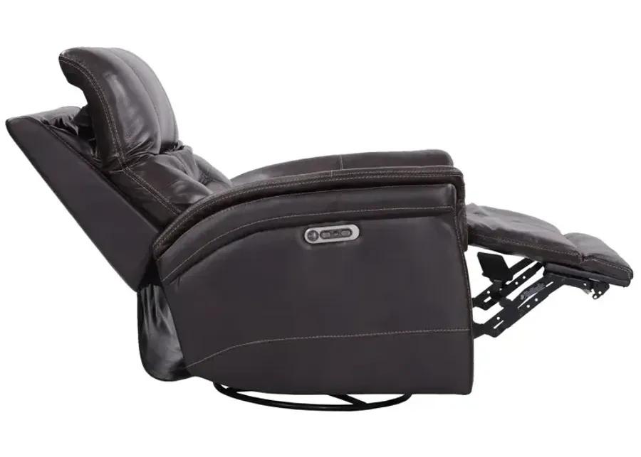 Carnegie Verona Coffee Power Cordless Swivel Glider Recliner