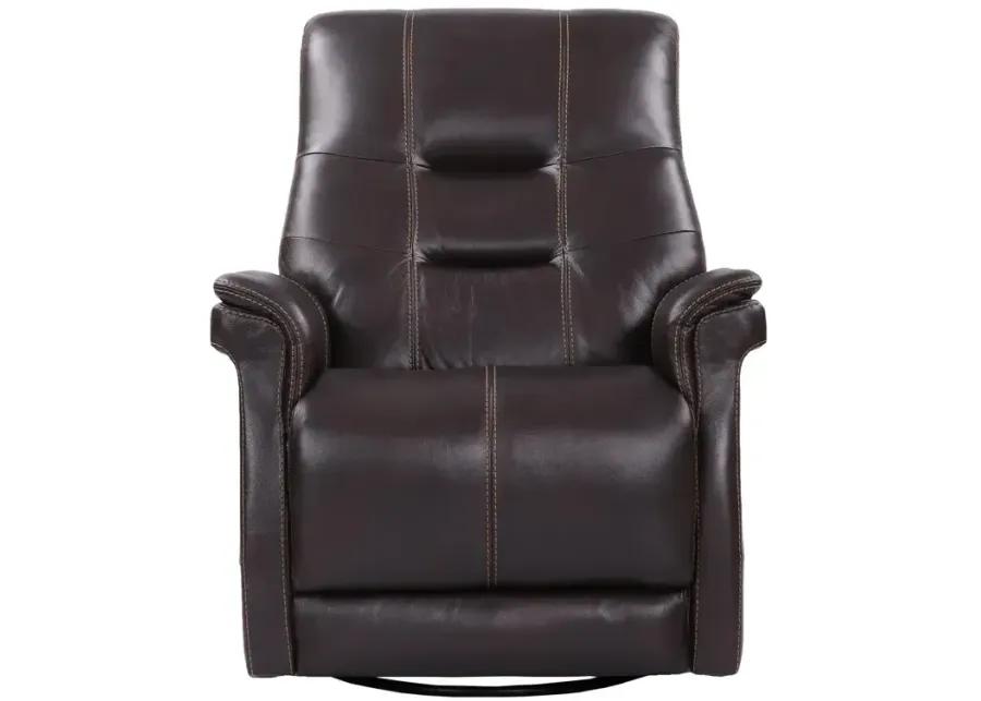 Carnegie Verona Coffee Power Cordless Swivel Glider Recliner