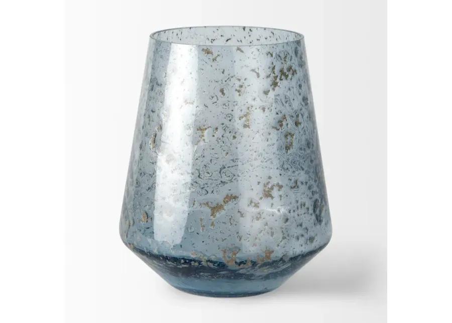 Robyn Tall Blue Glass Vase