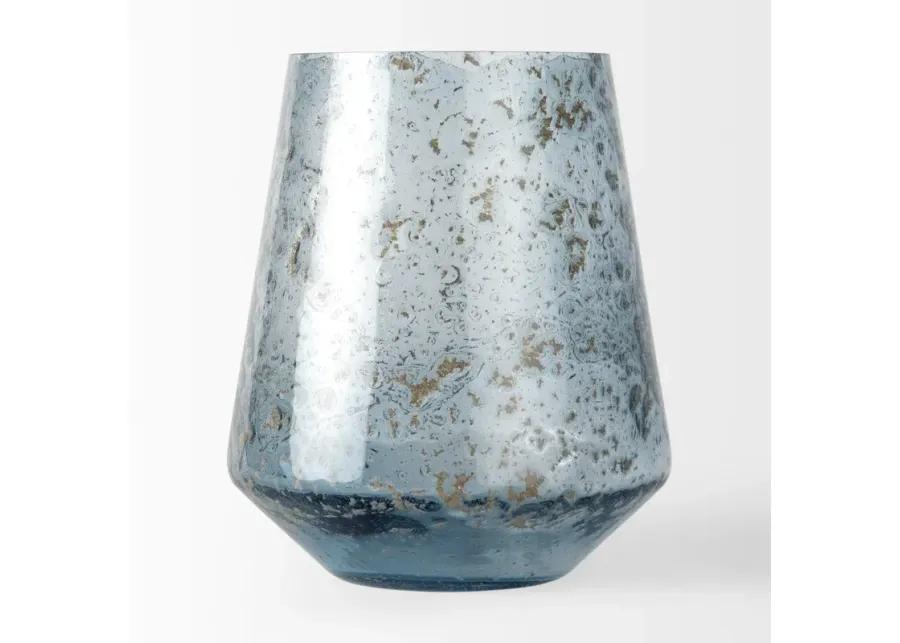 Robyn Tall Blue Glass Vase