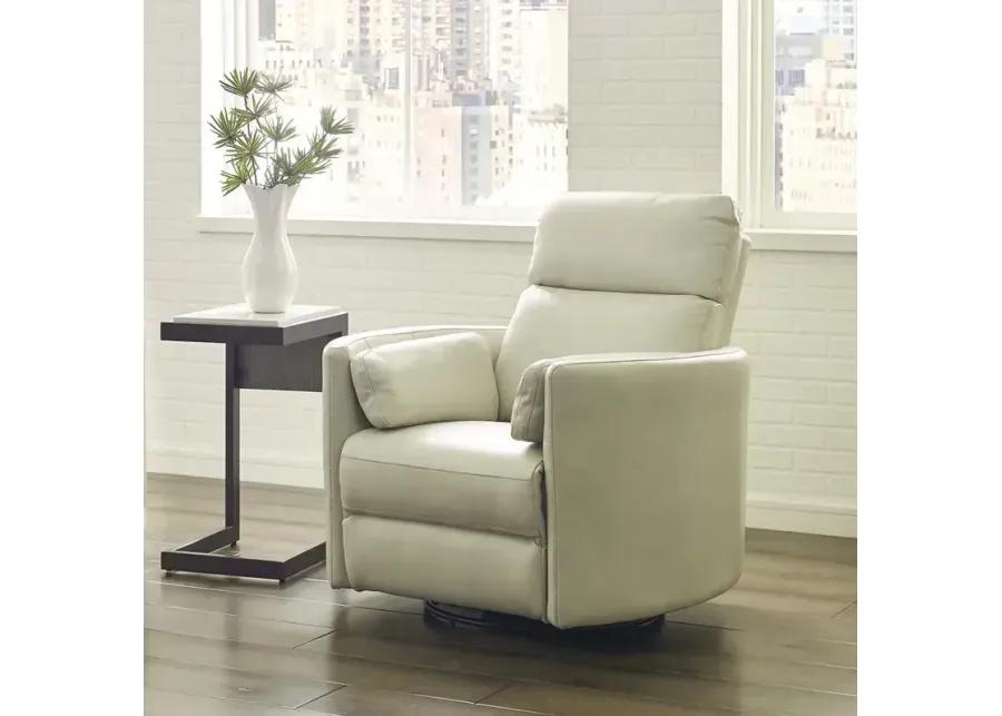 Radius Florence Ivory Power Cordless Swivel Glider Recliner