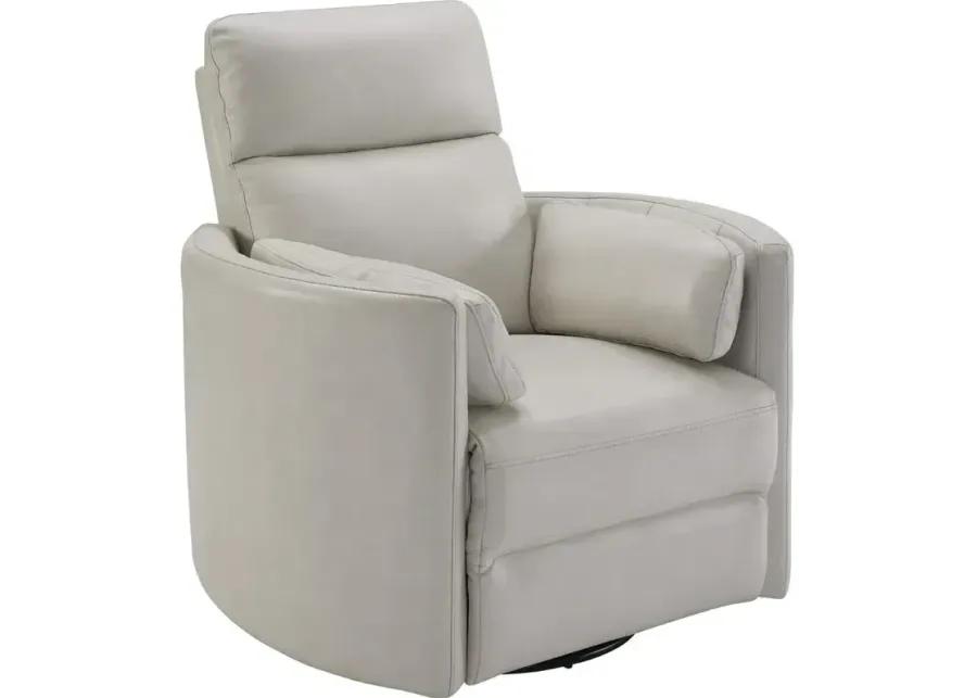 Radius Florence Ivory Power Cordless Swivel Glider Recliner