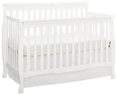 Emery Convertible Slat Crib - White