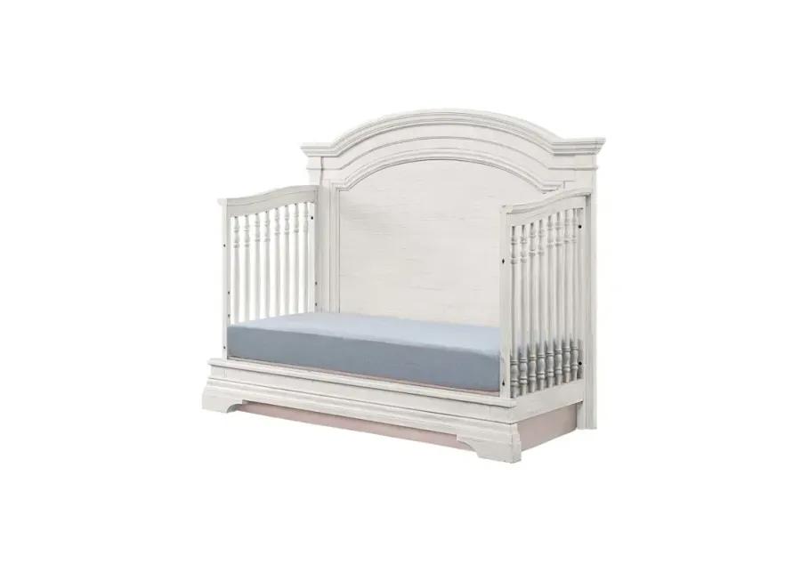 Olivia Arch Top Crib - Brushed White