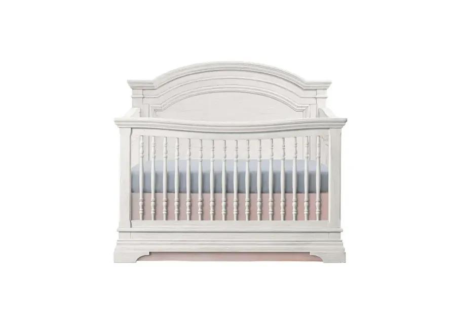 Olivia Arch Top Crib - Brushed White