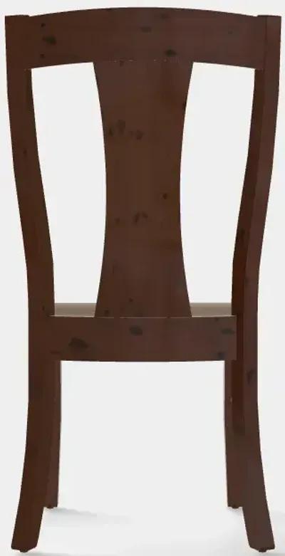 Siena Side Chair w/Wood Seat - Rustic Cherry