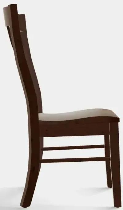 Siena Side Chair w/Wood Seat - Rustic Cherry