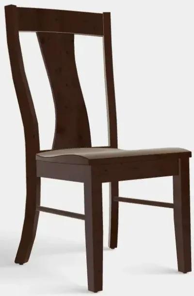 Siena Side Chair w/Wood Seat - Rustic Cherry