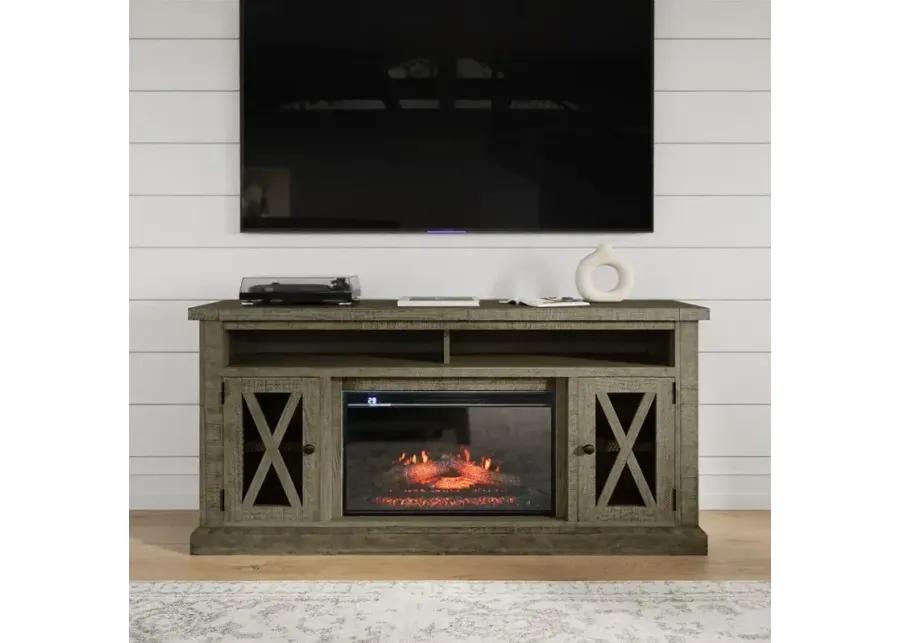 Telluride Electric Fireplace Media Console