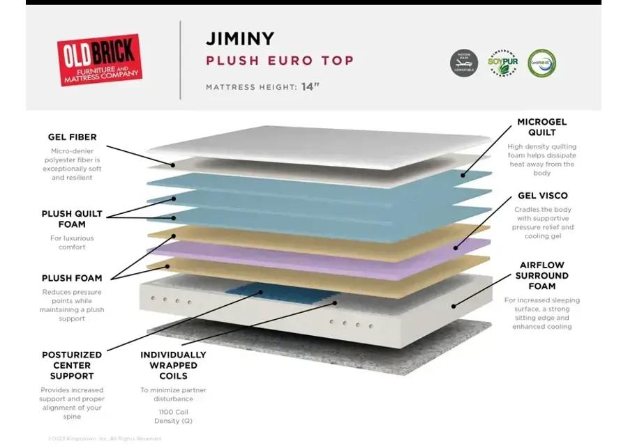 Jiminy Plush Euro Top 14" Mattress