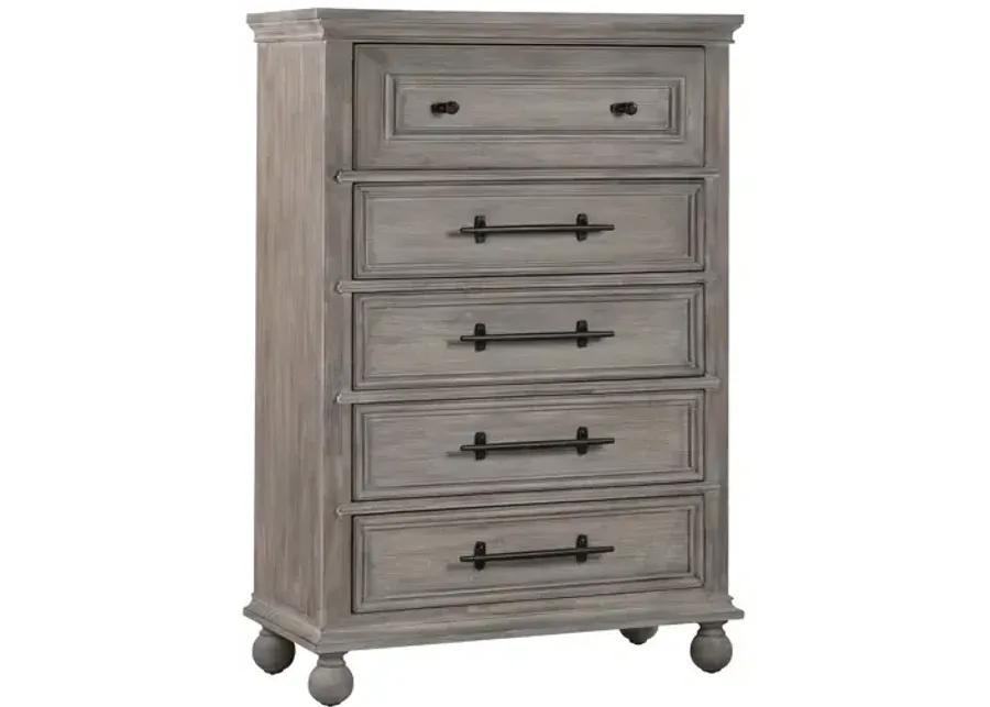 Summerhouse 5 Drawer Chest - Fieldstone