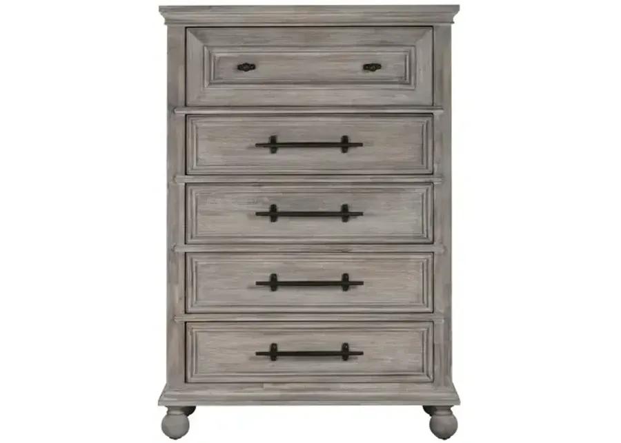 Summerhouse 5 Drawer Chest - Fieldstone