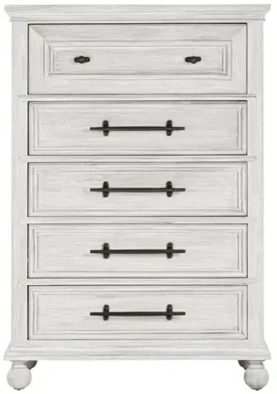 Summerhouse 5 Drawer Chest - Dover White