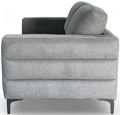 Fuji Loveseat - Furiosa Charcoal w/Black Metal Legs