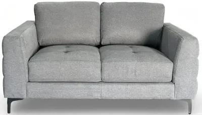 Fuji Loveseat - Furiosa Charcoal w/Black Metal Legs