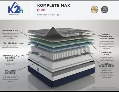 K2H Komplete Max Firm Hybrid Mattress