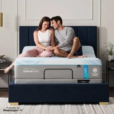 TEMPUR-ActiveBreeze Medium Hybrid Mattress with ProSmart Air Base