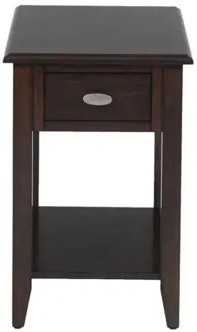 Merlot Chairside Table for Small Spaces