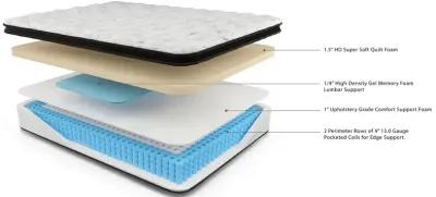 Chime 12 Inch Hybrid King Mattress in a Box