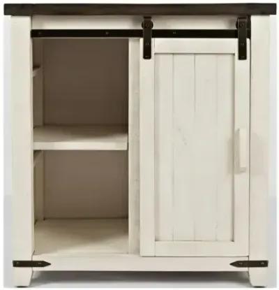 Madison County 32" Barn Door Accent Cabinet