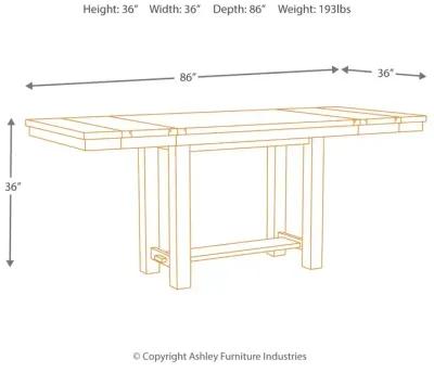 Moriville Counter Height Dining Extension Table