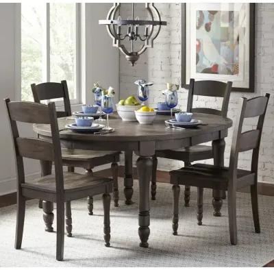 Madison County Round to Oval Dining Table