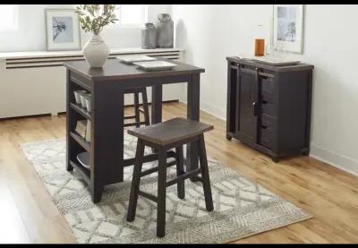 Madison County 3pc Counter Height Set