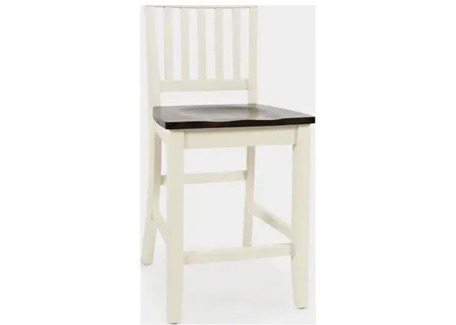 Decatur Lane Counter Stool - White