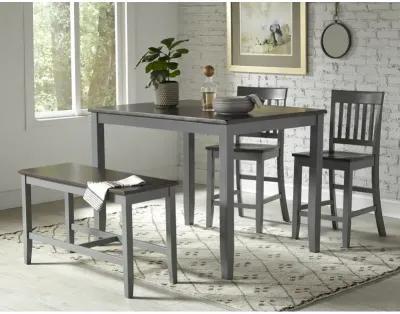 Decatur Lane 4 Pack Counter Height Dining Set - Grey