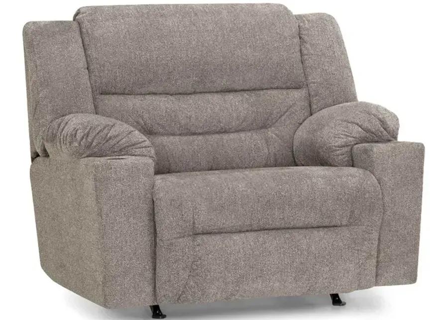 Master Snuggler Rocker Recliner w/ Cupholder - Westwood Platinum