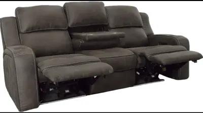 Power Headrest Sofa w/Table & Lights