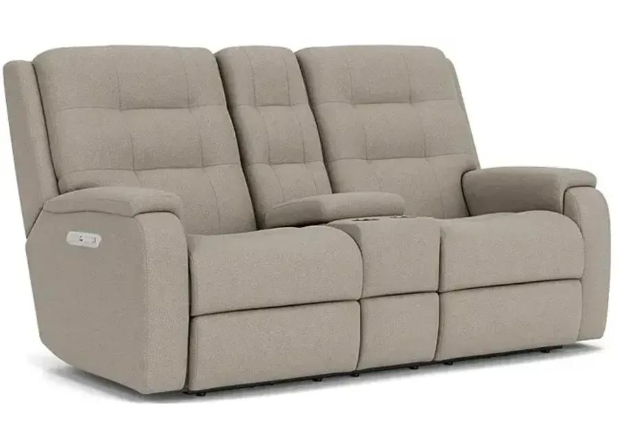 Arlo Power Reclining Loveseat with Console & Power Headrests & Lumbar