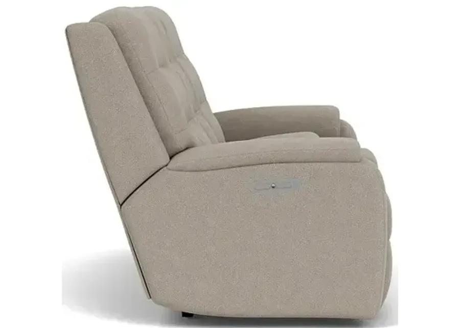 Arlo Power Reclining Loveseat with Console & Power Headrests & Lumbar