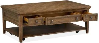 Bay Creek Rectangular Cocktail Table w/Casters