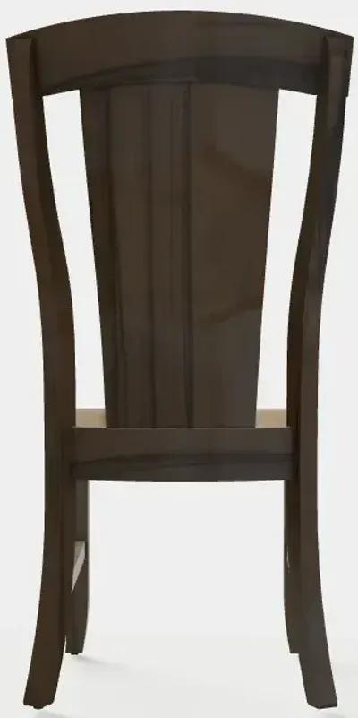 Venice Side Chair w/Wood Seat - Wormy Maple