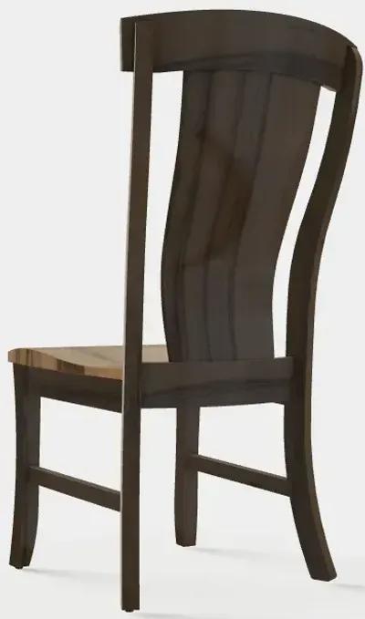 Venice Side Chair w/Wood Seat - Wormy Maple