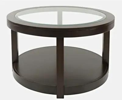 Urban Icon Round Castered Cocktail Table - Merlot