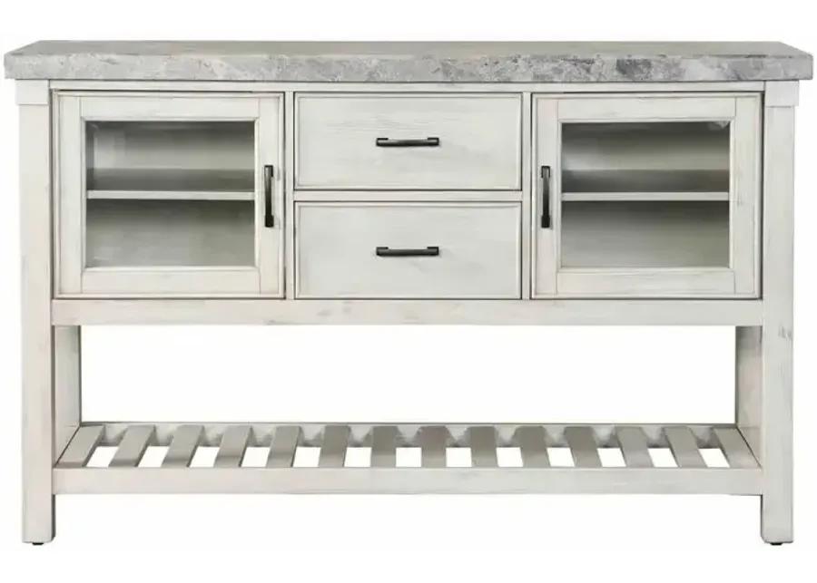 Canova Gray Marble Top Server